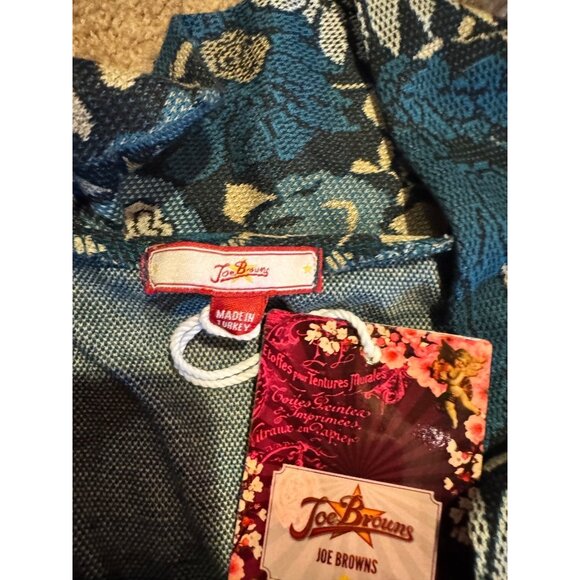 Joe Browns Womens Floral Cowl Neck Tunic Dress W/ Pockets Blue & Cream M - Picture 7 of 10